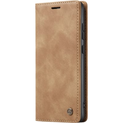Caseme Samsung S23 FE Business Bookcase Hoesje Bruin