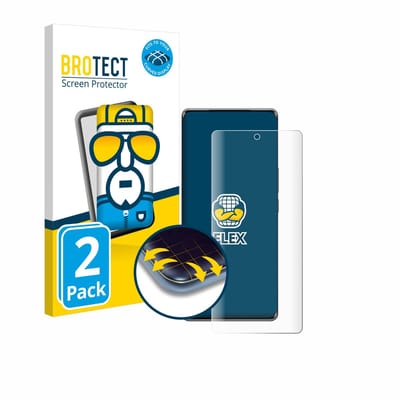 BROTECT - Screenprotector voor Vivo T2 Pro - Folie Beschermfolie transparant volledig dekking - 2 Stuks