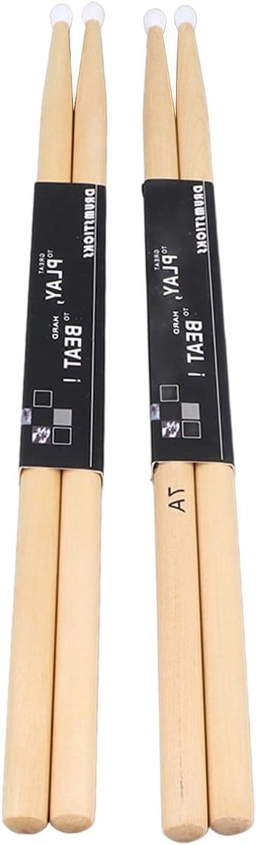 Houten Drumstokken met Nylon Punt voor Drummers, Perfect voor Diverse Muziekstijlen en Optredens, Hoge Kwaliteit en Prestaties