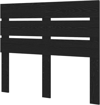 Hoofdbord Hout - Bedombouw Decoratie - Slaapkamer Aankleden - Verwerkt Hout - 135 cm - Zwart Eiken