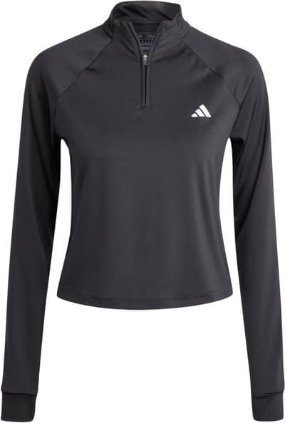 Trainingsshirt 1/4 rits voor dames adidas Essentials Minimal Branding