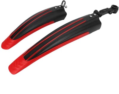 Dailygoods- Spatbordenset - Voor- en Achterspatbord - Geschikt voor 20-26 Inch Fietsen - Duurzaam PVC - Lichtgewicht - Robuust en Slijtvast - Fietsspatbord