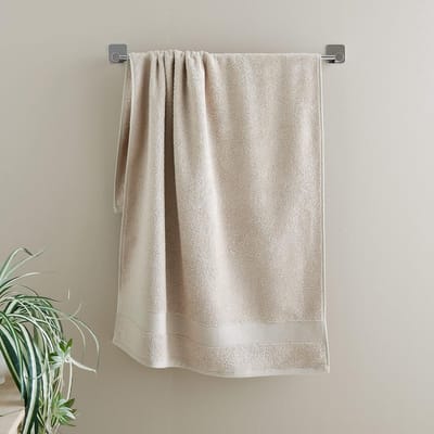 Luxe Katoenen Handdoek Natuurlijk - Zacht en Absorberend