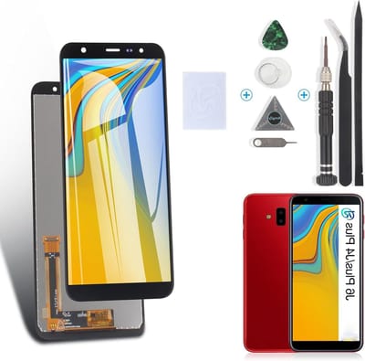 Schermvervanging voor J6 Plus en J4 Plus 2018 - LCD Display Touch Screen Digitizer met Gereedschap (Zwart) - Ideaal voor Reparatie en Vervanging van Smartphone Scherm