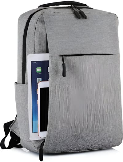 CarryQuest® - Trendy Oxford Doek Veelzijdige Rugzak - 36-55L - Ruime Opbergruimte + Laptopcompartiment - Unisex - School Student Rugzak - Zakelijke Rugzak - Grijs