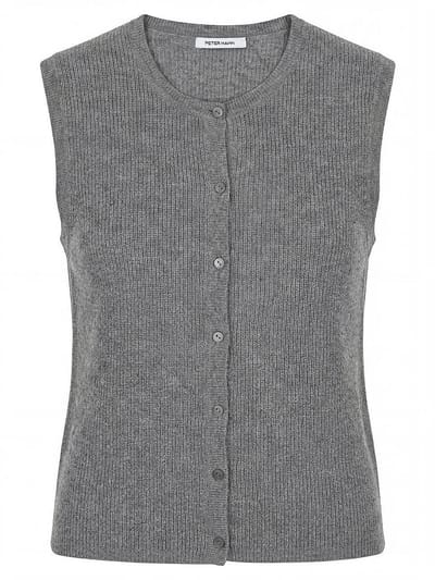 Mouwloos vest Van Peter Hahn grijs