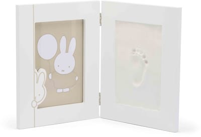 Dooky x Nijntje Double Frame Small - 2D Baby Hand- & Voetafdruk Lijst – Persoonlijk Kraamcadeau