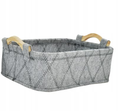 Concord Taja Serie - Decoratieve Opbergmand - 36,5 cm - Donkergrijs