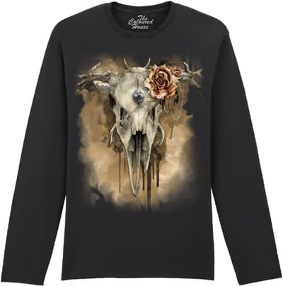 Skull All Shall Fade The Coloured House Longsleeve T-shirt XXL