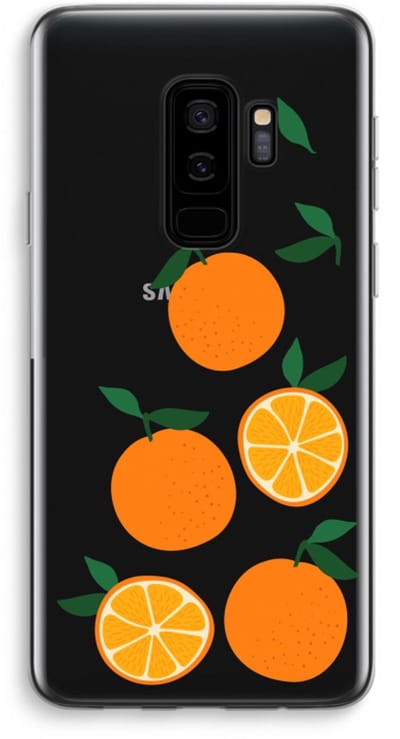 Case Company® - Hoesje geschikt voor Samsung Galaxy S9 Plus hoesje - Will you be my clementine - Soft Cover Telefoonhoesje - Bescherming aan alle Kanten en Schermrand