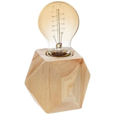 Atmosphera Bahia Houten Vloerlamp - Beige, 7,5 x 8 cm