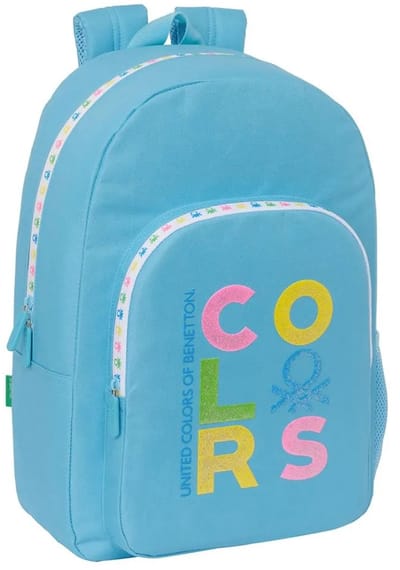 Benetton Schoolrugzak Benetton Spring Celeste 30 X 46 X 14 Cm