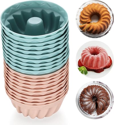 Bakvorm- Siliconen Kersttaartvorm -Herbruikbaar -Siliconen Brioche Mal- 20 Stuks