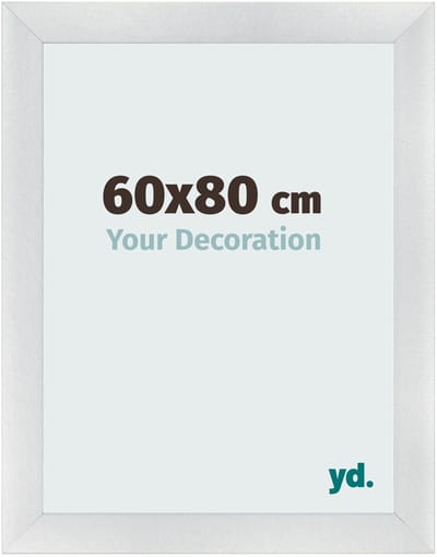Your Decoration - Fotolijst 60x80 cm - MDF - Zilver Mat - Pisa
