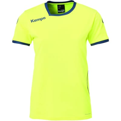 Kempa Curve Sportshirt - Maat XL  - Mannen - geel/blauw
