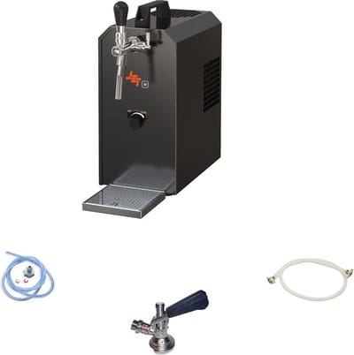 Complete set - Biertap JET 30K 1-kraans met membraanpomp, droogkoeler, 30 liter/uur - Thuistap, Bierkoeler, NC Adapter