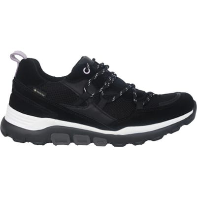 Gabor rollingsoft sensitive 96.924.47 - dames rollende wandelsneaker - Zwart - maat 37.5 (EU) 4.5 (UK)
