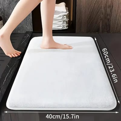 Bovista Sneldrogende Badmat - Douchemat - Antislip - Wc Mat - Toiletmat - Badkamermat - Beige