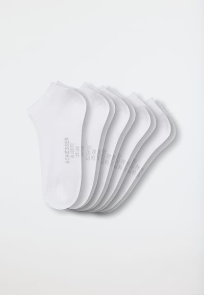 Schiesser Sneakersokken voor dames 5-pack stay fresh wit - Bluebird Dames Sokken