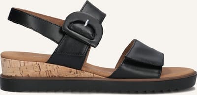 Gabor 752 Sandalen - Met Sleehak - Dames - Zwart - Maat 40