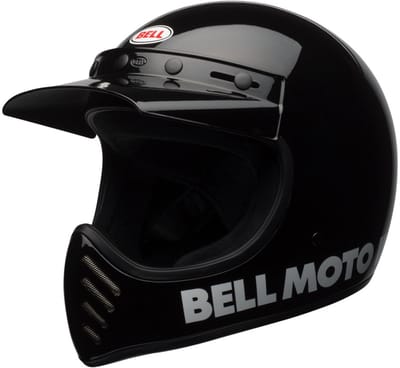 Bell Moto-3 Classic Solid Gloss Zwart Integraalhelm - Helm