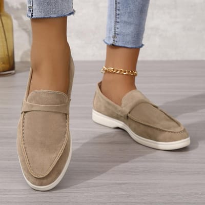 Klassieke Hete Verkoop Nude Luxe Platte Heren Casual Schoenen Comfortabele Instappers Loafers Schoenen Hoge Kwaliteit Kinder Suède Wandelschoenen Vrouw 37 kaki