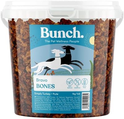 Bunch voordeelemmer natuurlijke trainers voor honden - kalkoen - 1KG