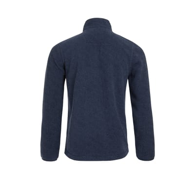 Weird Fish Heren Errill Textured Eco Friendly Quarter Zip Fleece Top (Marine)