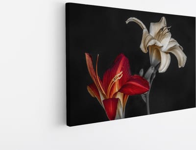 Saammp Canvas Schilderij - Bloemen - Natuur - 30x20 - Foto op canvas - Wanddecoratie - Muurdecoratie Woonkamer - Kantoor Decoratie