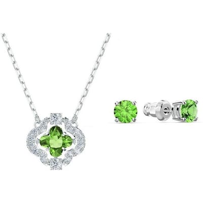 Swarovski Sparkling Dance Mode Polyvalent Collier en Cristal d'Imitation Collier pour Femme 5590973 White Gold-Plated white