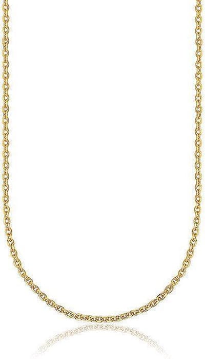 Montebello Ketting Anker - 925 Zilver Verguld - 1mm - 45cm