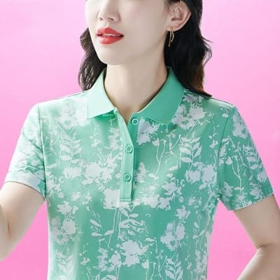 Polo T-shirt Bloemenoverhemd Korte mouw Zomer Nieuw Modieus Zomerhemd Bedrukt Slim Top 2XL white