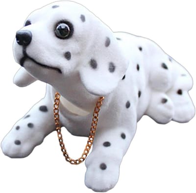 Hond Figuur - Knikkende Hond - Dashboard Decoratie - Beweegt Hoofd - 15 x 8 x 6.5 cm - Bruin