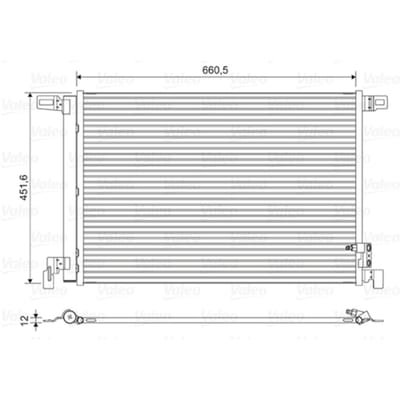 Condensator, airconditioning VALEO 822609