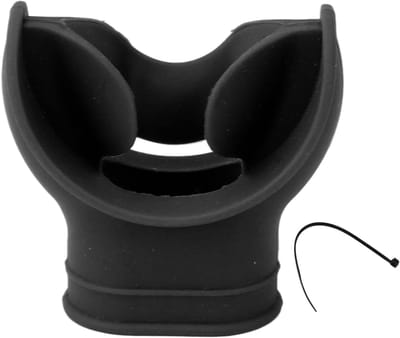 Dailygoods- Duikmondstuk - Voedselveilig Silicoon - Comfortabel en Elastisch - Duikaccessoire - Snorkelmondstuk - Lichtgewicht met Tie