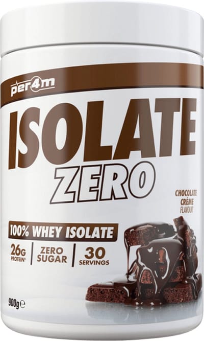 Per4m - ISOLATE ZERO 900g - Chocolate Creme - Whey Isolate - Whey Protein - Whey Protein Isolate - Whey - Eiwitpoeder - Eiwitshakes - Eiwitshake - Proteine poeder - Proteine - Protein