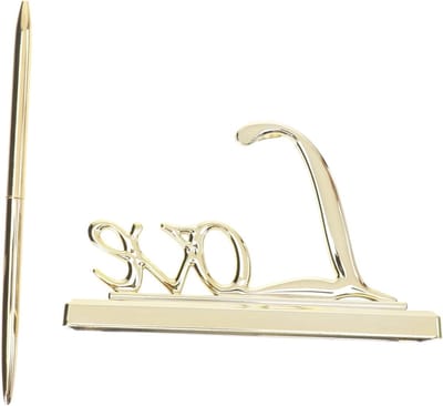 Tekst Pen - Feest Pen - Gastenboek Tekenen - Liefdesletter Ontwerp - 20 cm Lengte - Zilver