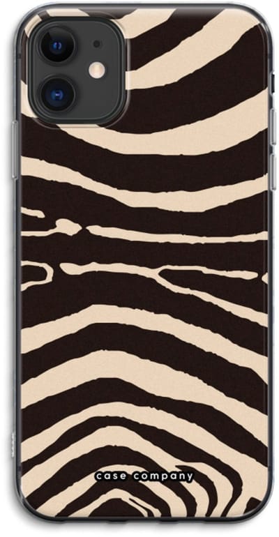 Case Company® - Hoesje geschikt voor iPhone 11 hoesje - Arizona Zebra - Soft Cover Telefoonhoesje - Bescherming aan alle Kanten en Schermrand
