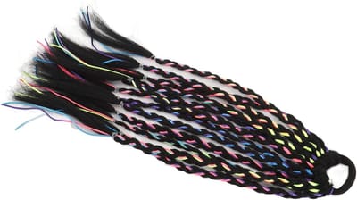 Kleurige Vlecht Haar Extensions met Touwtjes en Haarbanden, Dreadlock Accessoires voor Feestjes en Optredens