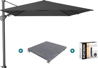 Platinum Challenger Premium T2 3.5x2.6 m - Faded Black met voet en hoes