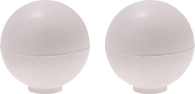 Protect-it Deurstopper/deurbuffer Golf - 2x - D35mm - rubber - wit