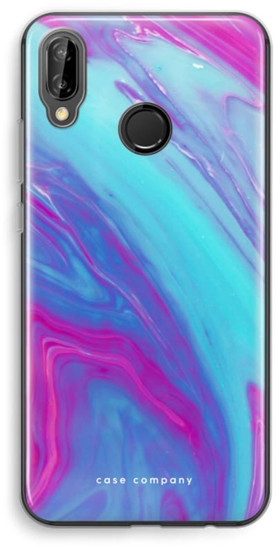 Case Company® - Hoesje geschikt voor Huawei P20 Lite hoesje - Zweverige regenboog - Soft Cover Telefoonhoesje - Bescherming aan alle Kanten en Schermrand