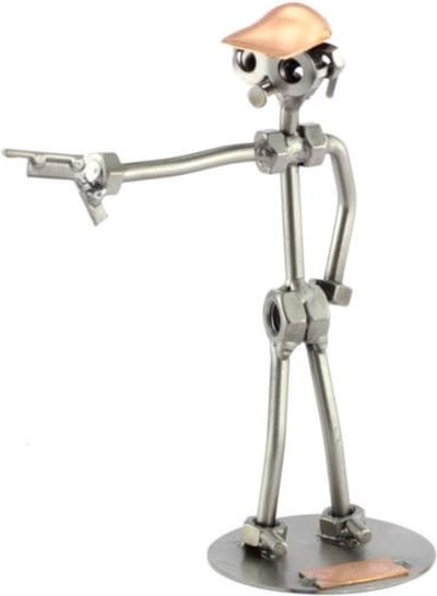 sculptuur schiet sport beroepen beeldje - metaal 19x20x4 relatiegeschenken