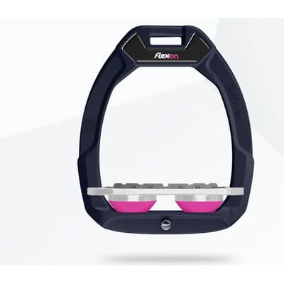 Veiligheidsstijgbeugels Plat Grip Blauw/Grijs/Roze Flex-On Safe-On