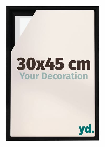 Your Decoration - Baklijst 30x45 cm - Zwart Mat - Baklijst voor Canvas - MDF - Lyon