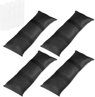 4 Stuks Zand Vulbare Bodemgewichten van 22 kg - Zandzakken voor Parasol, Verzwaarde Gewichten voor Terras en Tuin, Outdoor Gebruik, Verzwaarde Zakken voor Stabiliteit