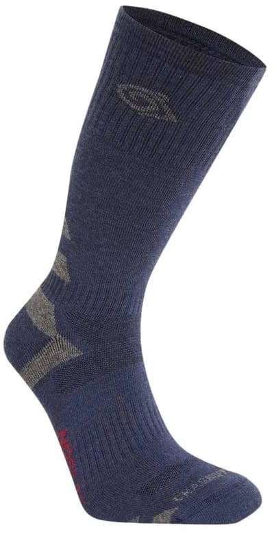 Craghoppers Nosilife Adventure Wool Half Lange Sokken Blauw EU 36-38