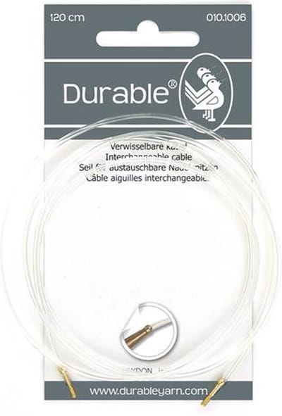 Durable 010.1006 Kabel 120cm voor verwisselbare brei- en haaknaalden