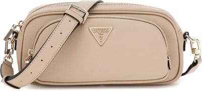GUESS Schoudertas Power Play Camera Crossbody Taupe