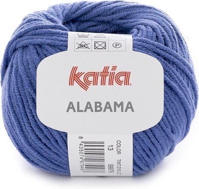 Katia Alabama - 13 donker denimblauw - Katoen/Acryl Garen
